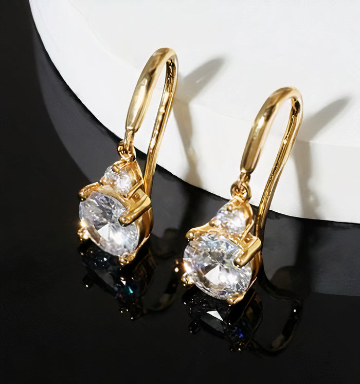 Vintage Crystal Drop Earrings