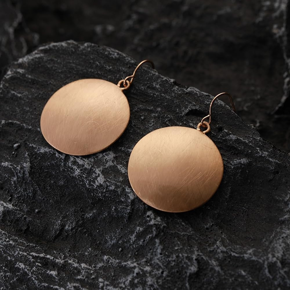 Vintage Golden Plate Earrings