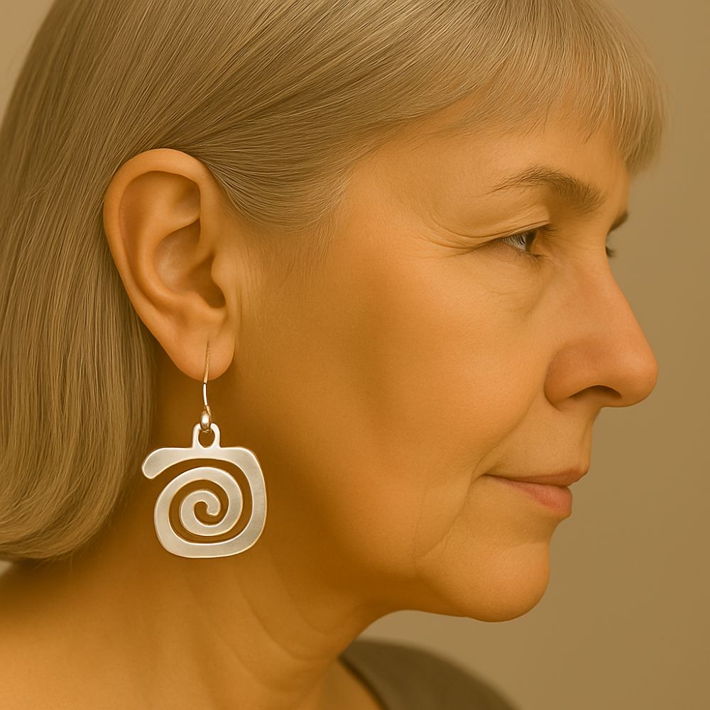 Vintage Square Maze Earrings