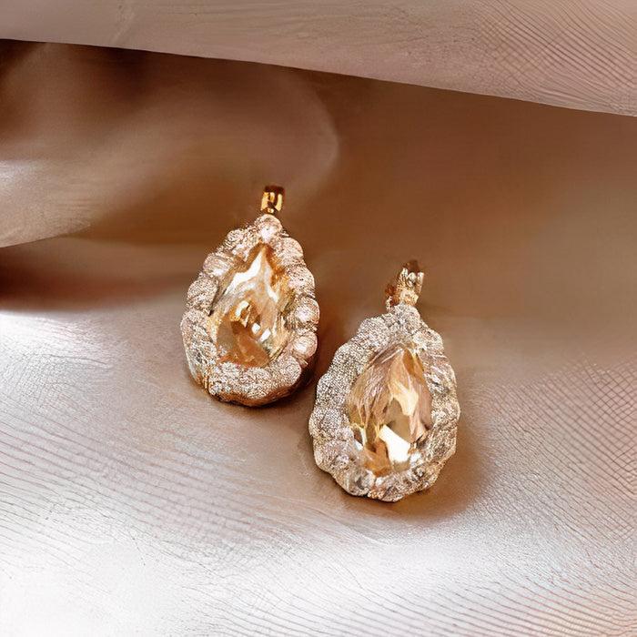 Vintage Glass Rounded Earrings