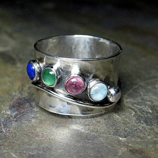 Vintage Colorful Crystal Ring