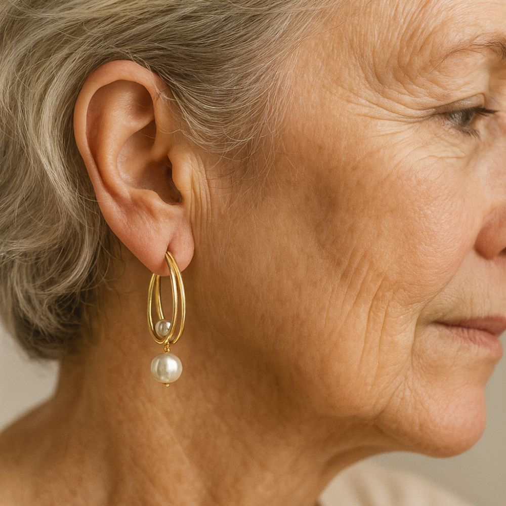 Vintage Charmming Pearl Earrings