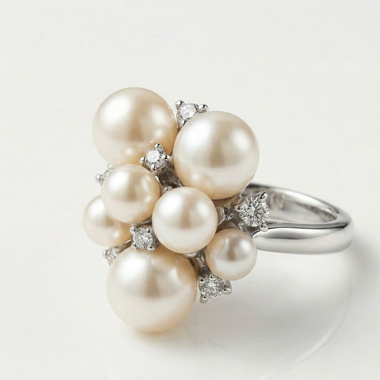 Vintage Violet Pearl Ring
